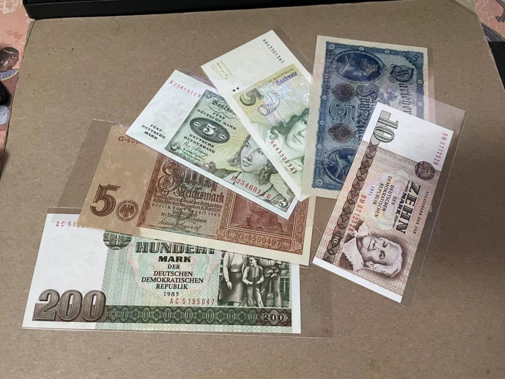 【Blue Auction】✨世界纸币精拍第243期——小双十一专场  【一组6张】德国纸币一组 全新UNC 