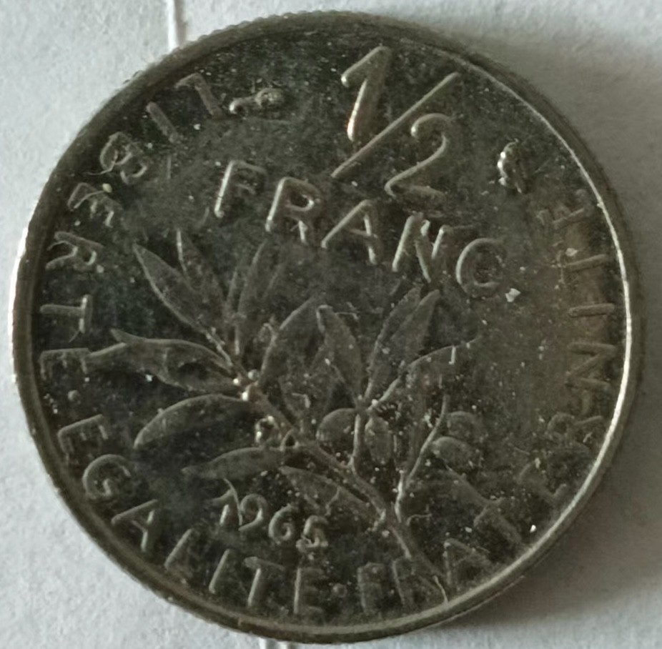 泡泡堂第149期  世界硬币专场（无押金，无佣金，捡漏，全场20包邮，偏远地区除外） 法国二分之一法郎