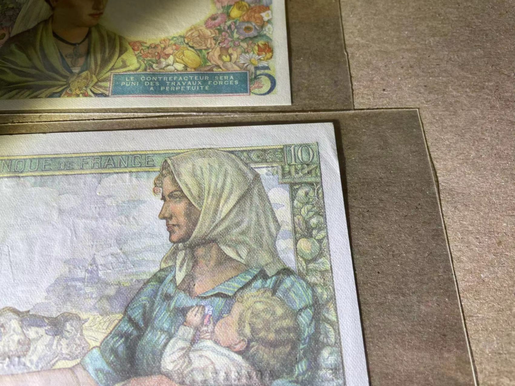 【Blue Auction】✨世界纸币精拍第243期——小双十一专场  【一组3张】法国 1943-47年5-10-20法郎  UNC-