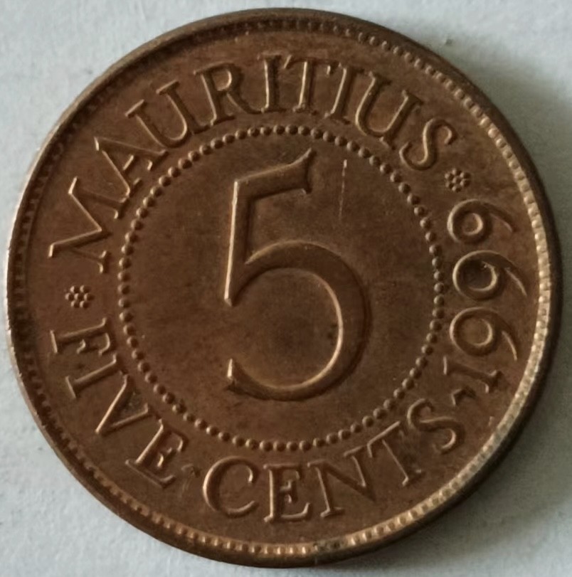 泡泡堂第133期  世界硬币专场（无押金，无佣金，捡漏，全场20包邮，偏远地区除外） 毛里求斯五分