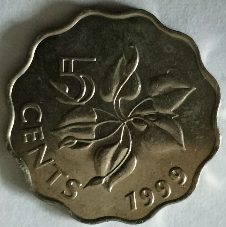 泡泡堂第133期  世界硬币专场（无押金，无佣金，捡漏，全场20包邮，偏远地区除外） 斯威士兰五分