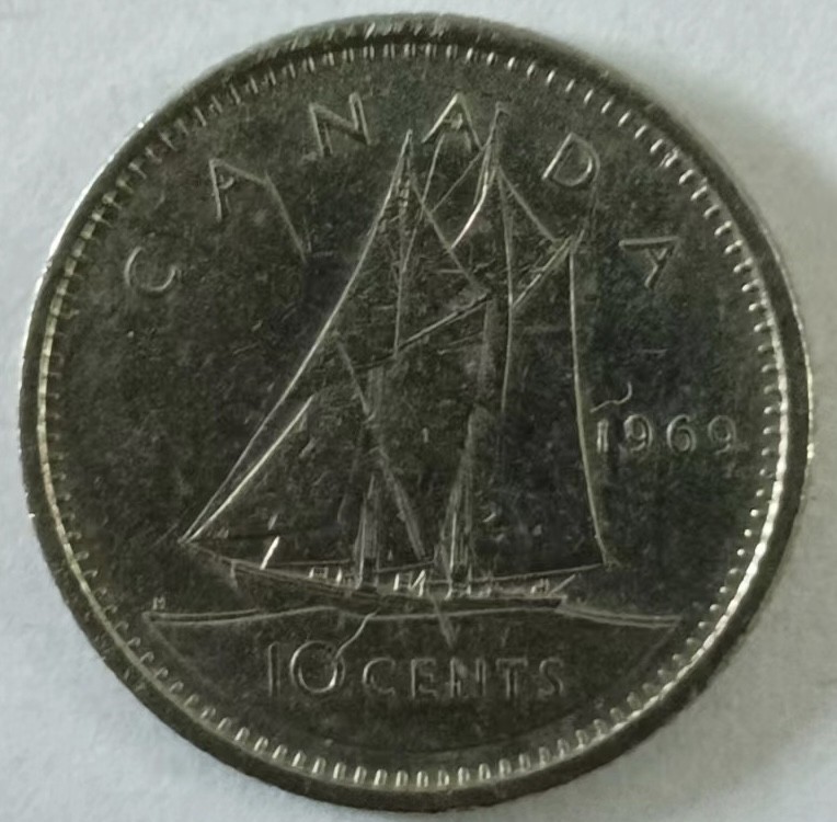 泡泡堂第149期  世界硬币专场（无押金，无佣金，捡漏，全场20包邮，偏远地区除外） 加拿大1969年十分