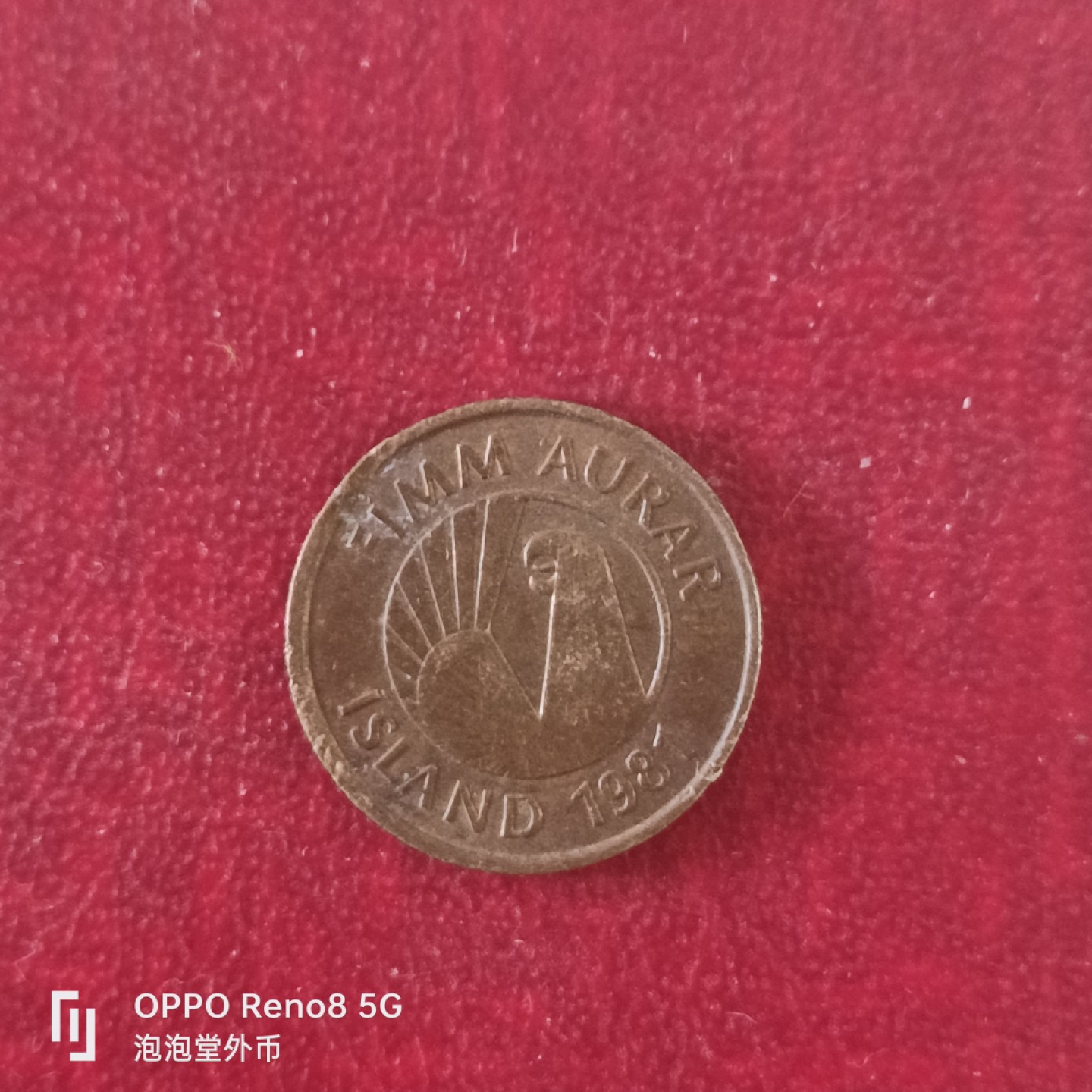 泡泡堂微拍第十八幕精品硬币专场👿👿，零佣金，零押金，满二十元包邮 冰岛81年五奥拉。