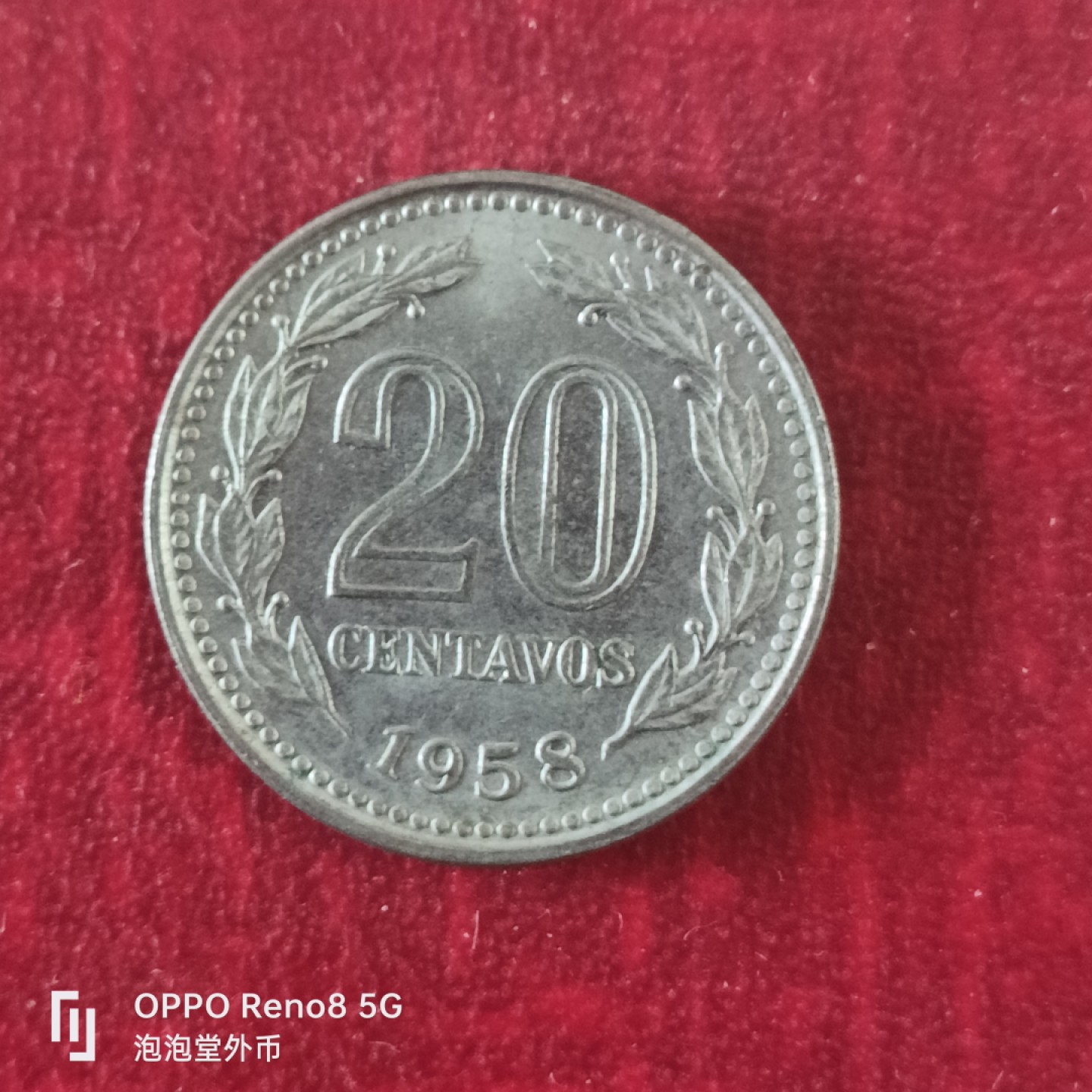 泡泡堂微拍第十八幕精品硬币专场👿👿，零佣金，零押金，满二十元包邮 阿根廷58年20分。