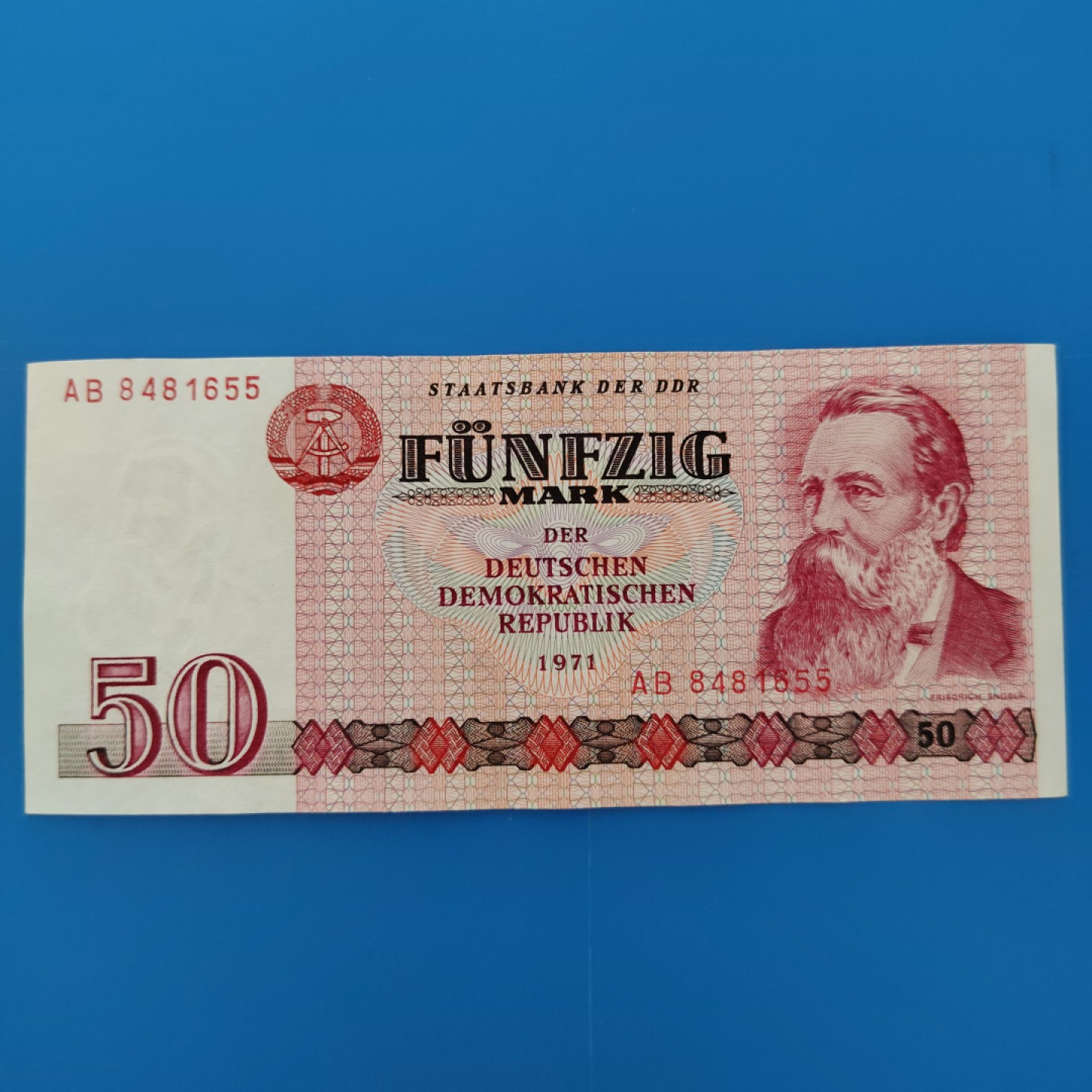 王之爱好～外国纸币 1971年，50马克，德国纸币