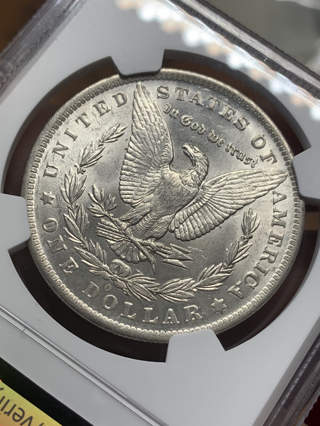 《竞宝斋》第111场-周日，周一 ，2场连拍（全场包邮） NGC-UNC 美国1884-O年 摩根一元大银币 原光好品