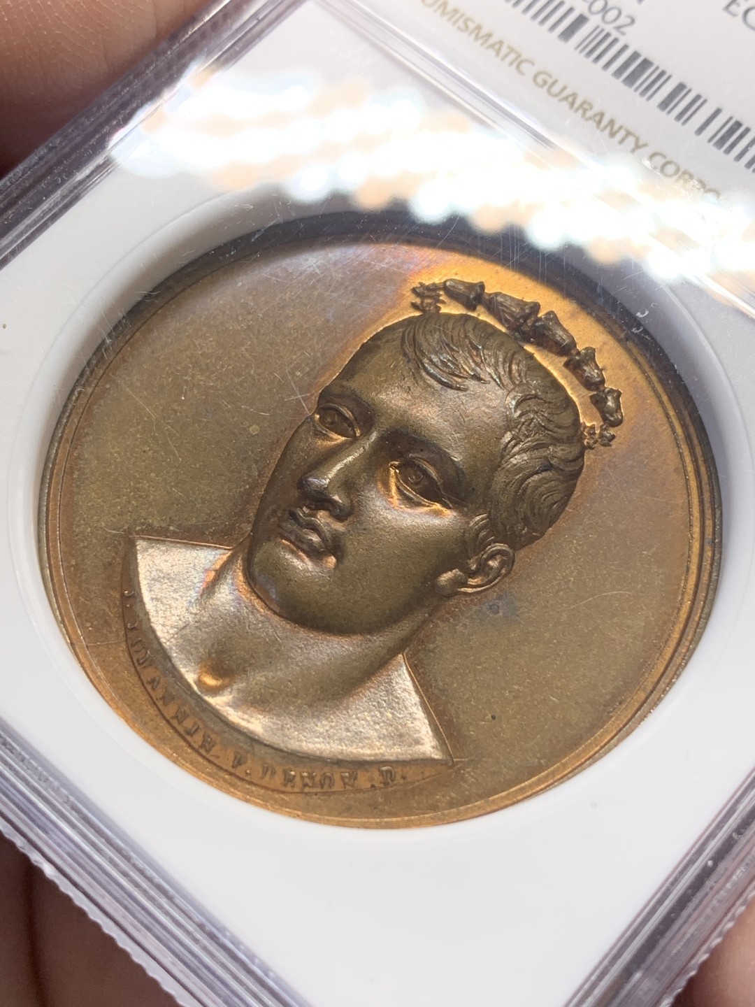 《竞宝斋》第111场-周日，周一 ，2场连拍（全场包邮） NGC-MS62 1798年 拿破仑远征埃及 JULIUS目录原铸 光泽温润 拿皇双驼战车东西方元素交融