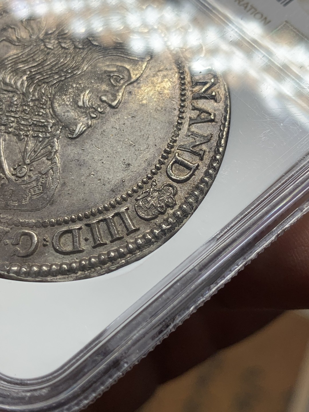 《竞宝斋》第111场-周日，周一 ，2场连拍（全场包邮） NGC MS63 神圣罗马帝国 哈布斯堡 1651年 斐迪南三世 泰勒大银币 将近400年的岁月不曾留下痕迹 极为难得