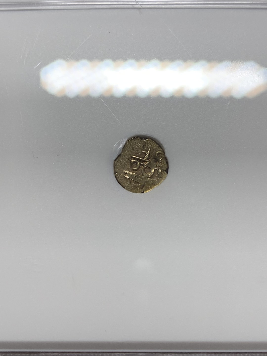 《竞宝斋》第111场-周日，周一 ，2场连拍（全场包邮） NGC-AU55 印度1795年 坎钦FANAM金币 经典品种