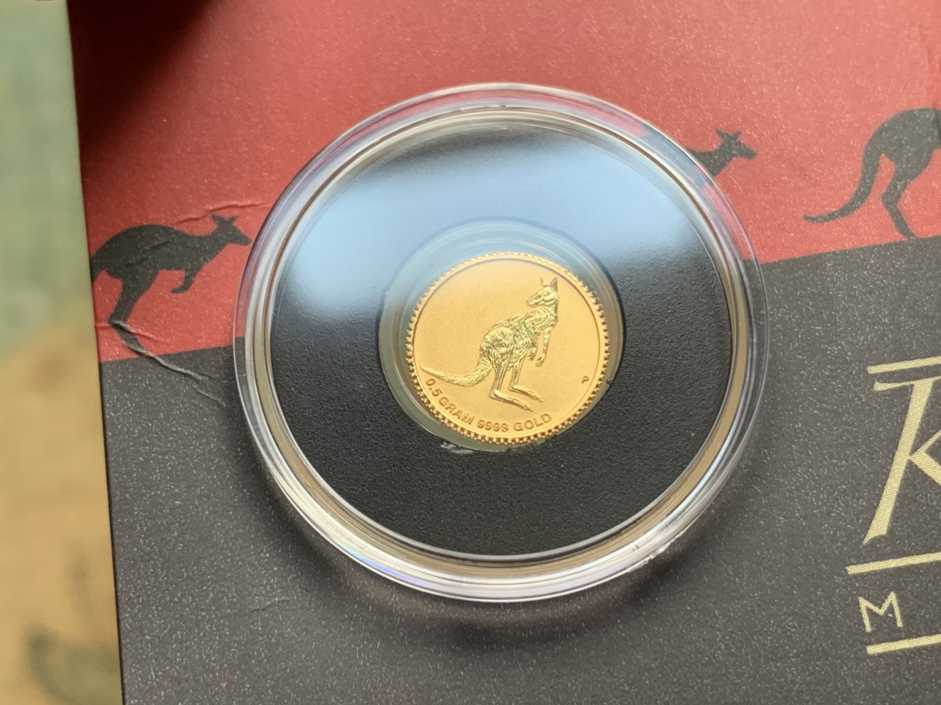 《竞宝斋》第111场-周日，周一 ，2场连拍（全场包邮） 2016年 澳大利亚 0.5克 袋鼠 小金币