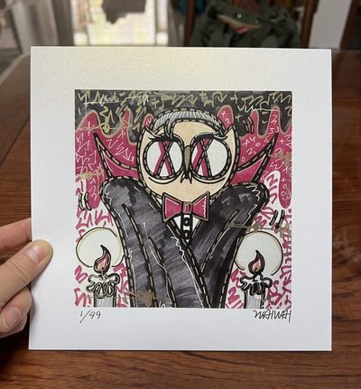 零元拍：歪歪亲笔签名 OWSON系列限量插画复制画《德拉古拉伯爵》 - 零元拍：歪歪亲笔签名 OWSON系列限量插画复制画《德拉古拉伯爵》