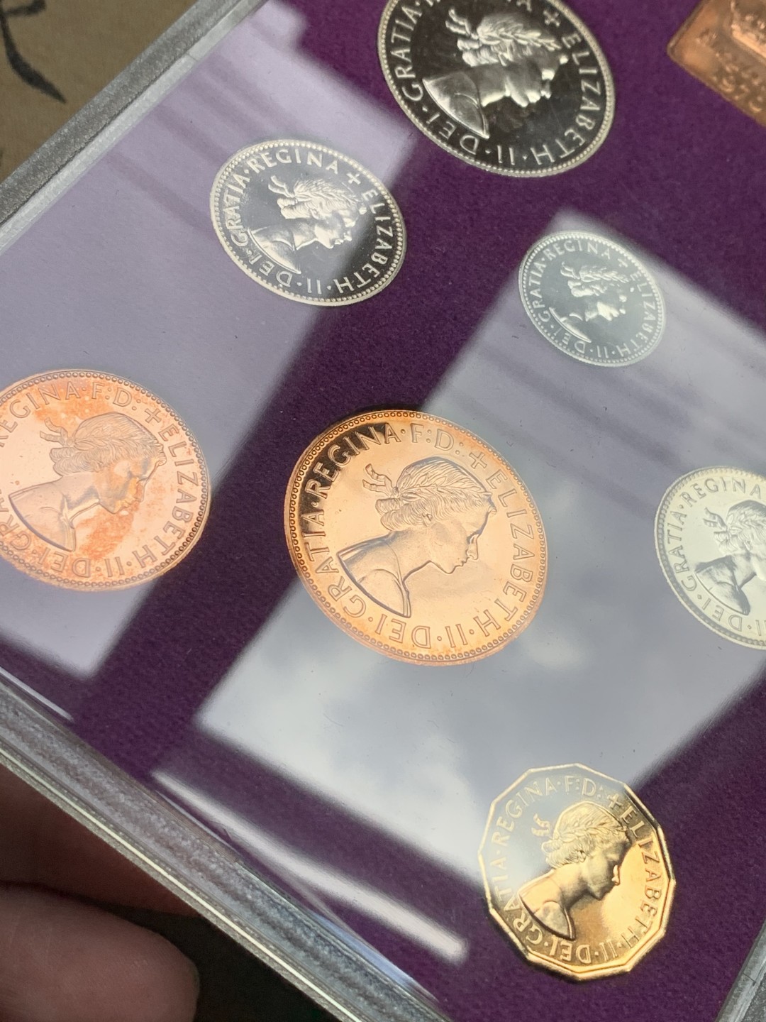 《竞宝斋》第111场-周日，周一 ，2场连拍（全场包邮） 1970年英国伊丽莎白二世精制套币，最后的12进制套币，非常有纪念意义，近期持续大涨