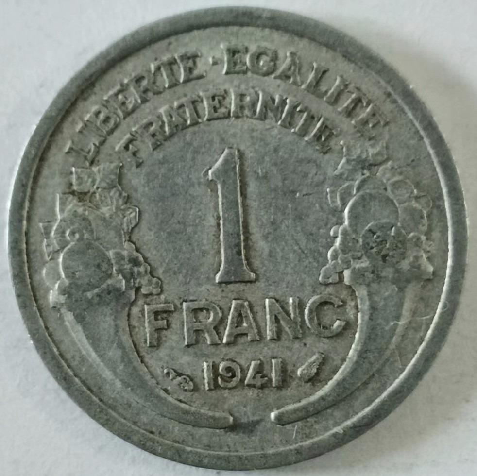 泡泡堂第134期  世界硬币专场（无押金，无佣金，捡漏，全场20包邮，偏远地区除外） 法国1941年一法郎