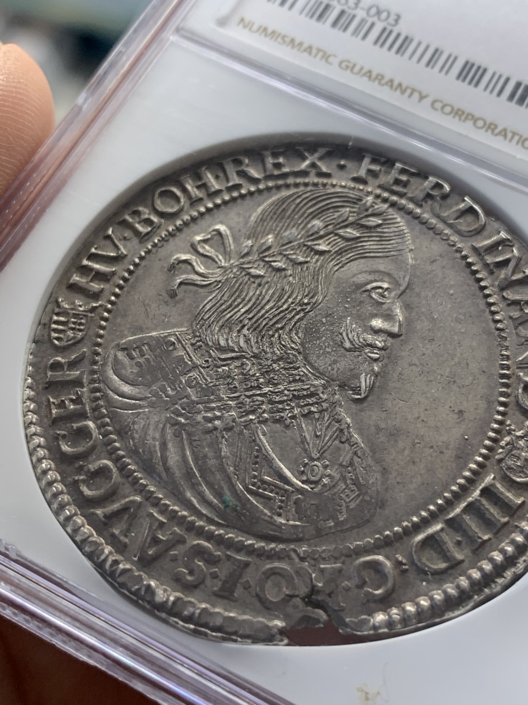 《竞宝斋》第111场-周日，周一 ，2场连拍（全场包邮） NGC MS63 神圣罗马帝国 哈布斯堡 1651年 斐迪南三世 泰勒大银币 将近400年的岁月不曾留下痕迹 极为难得