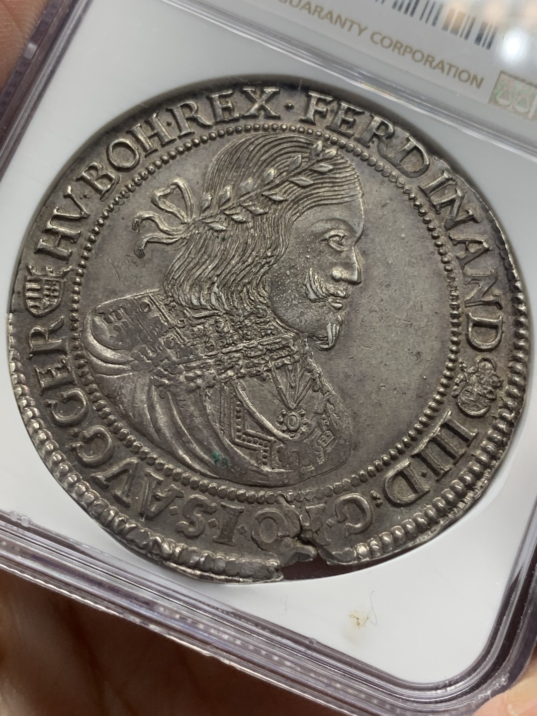 《竞宝斋》第111场-周日，周一 ，2场连拍（全场包邮） NGC MS63 神圣罗马帝国 哈布斯堡 1651年 斐迪南三世 泰勒大银币 将近400年的岁月不曾留下痕迹 极为难得