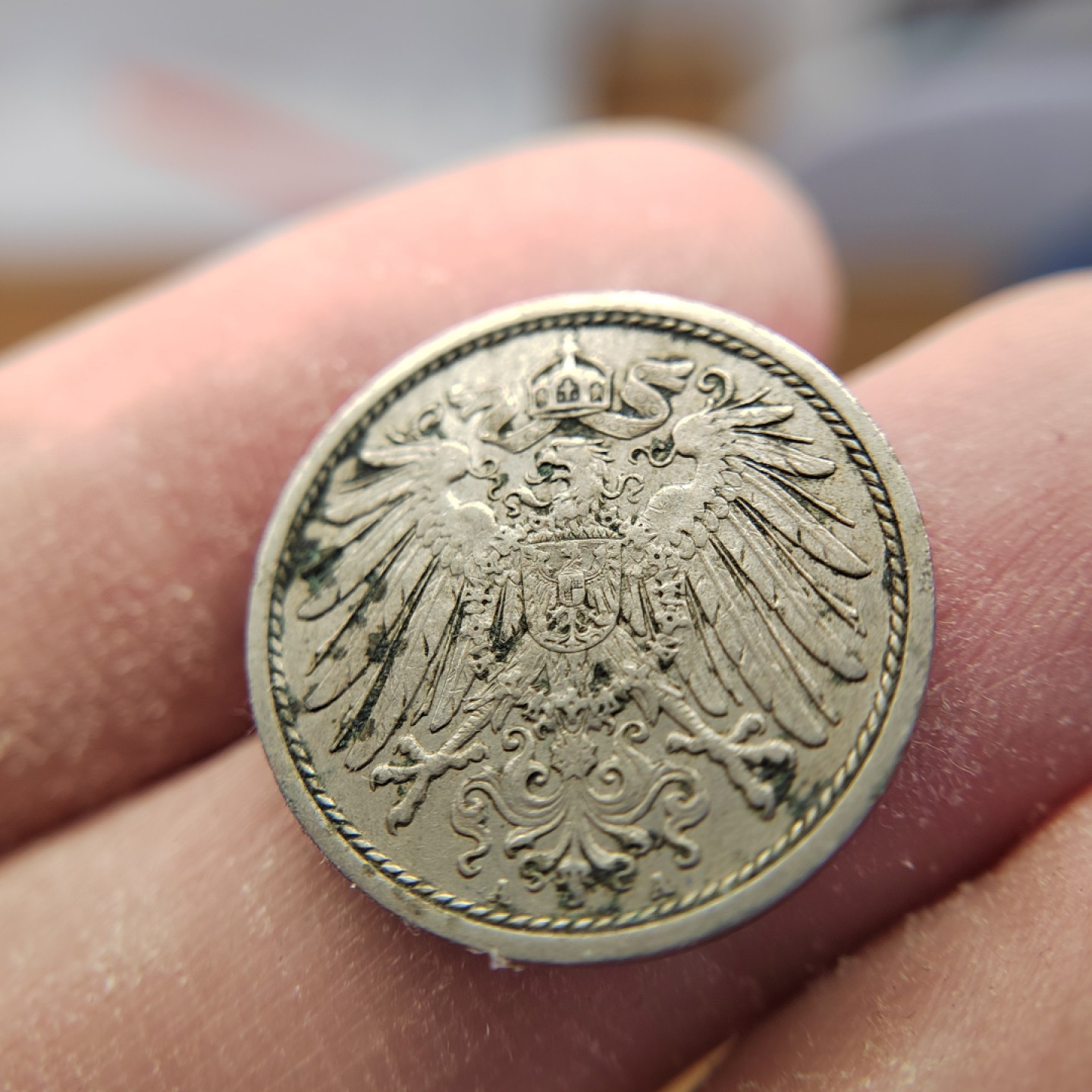 王之爱好～外国钱币 1914年，10芬尼，德国铜币