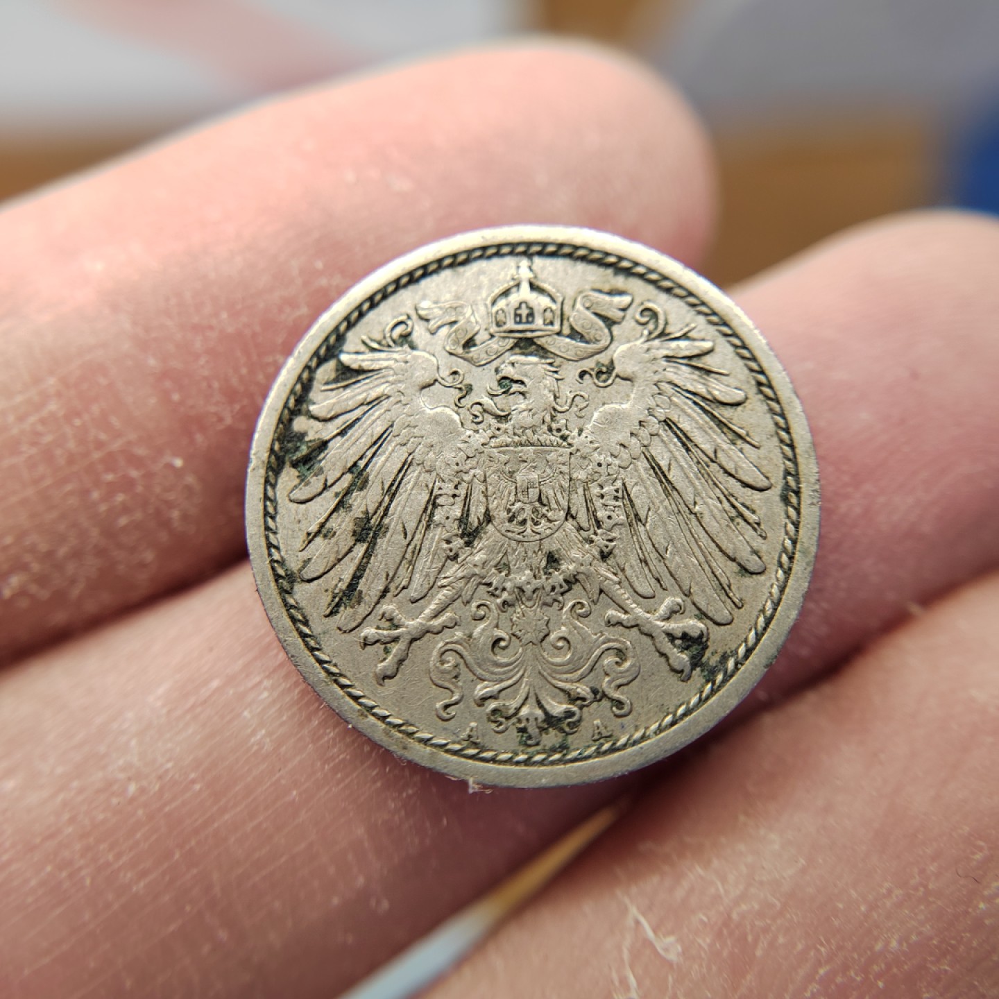 王之爱好～外国钱币 1914年，10芬尼，德国铜币