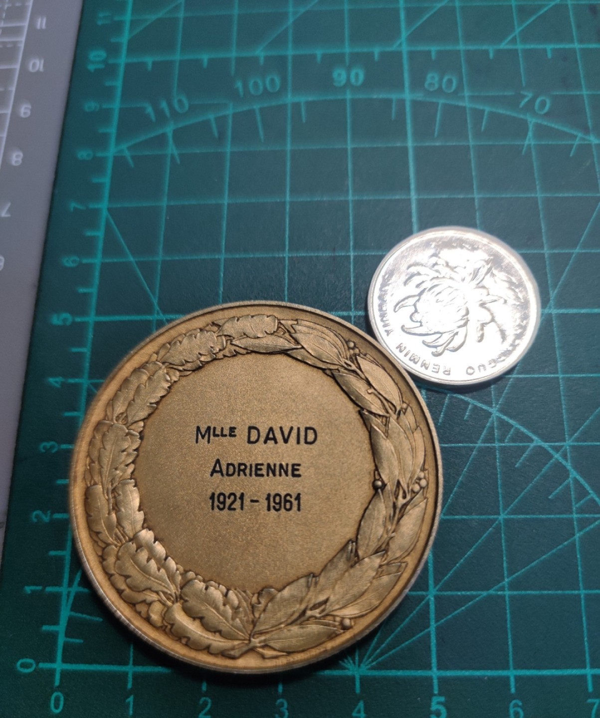 八角银章NGC章牌特卖会 法国1961镀金气象学会银章