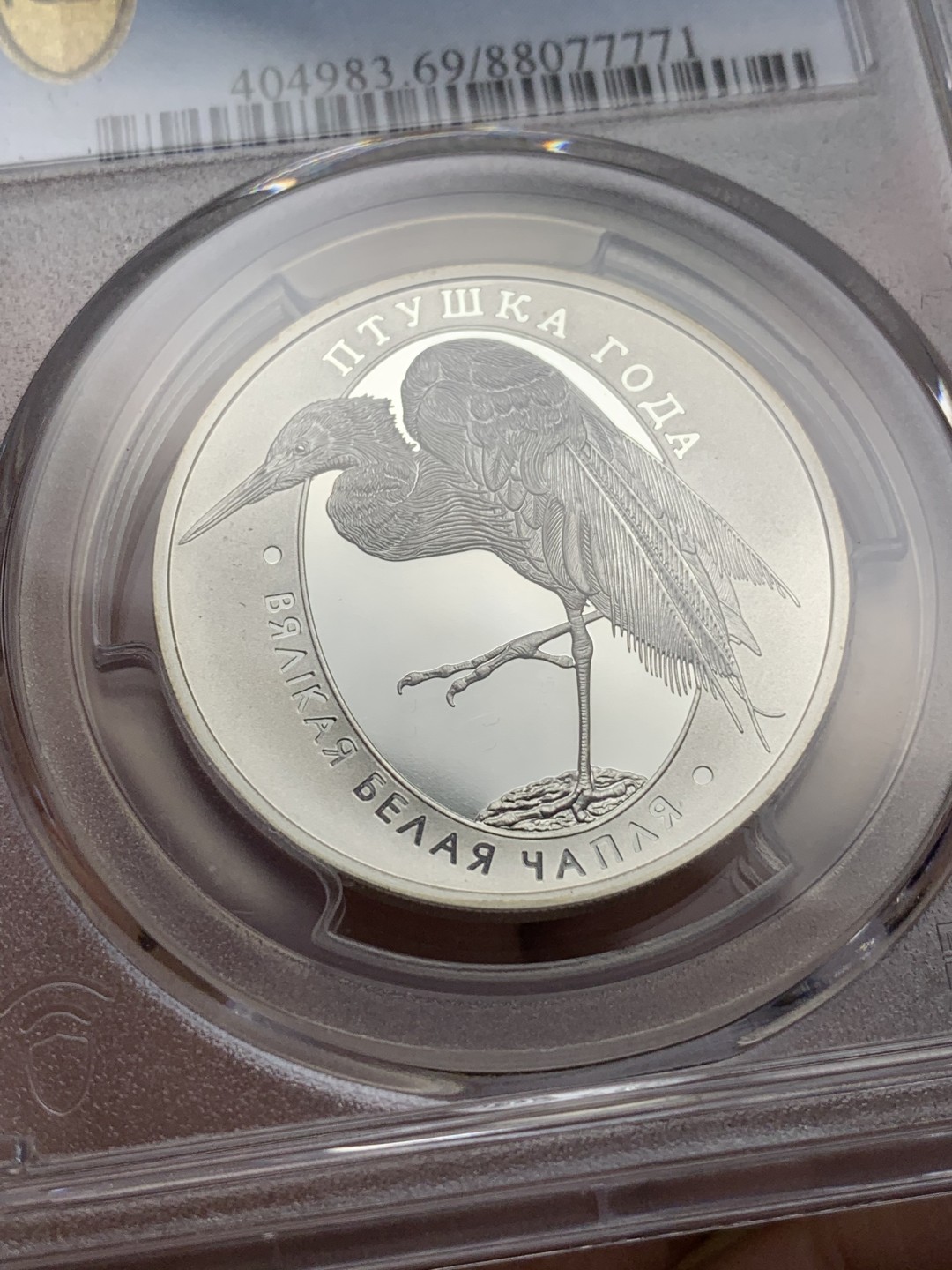 《竞宝斋》第112场-周日，周一 ，2场连拍（全场包邮） PCGS PR69DCAM 白俄罗斯2008年10卢布精制银币