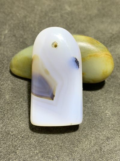天然精美冰种千层纹海洋玉髓章料一方 - 天然精美冰种千层纹海洋玉髓章料一方