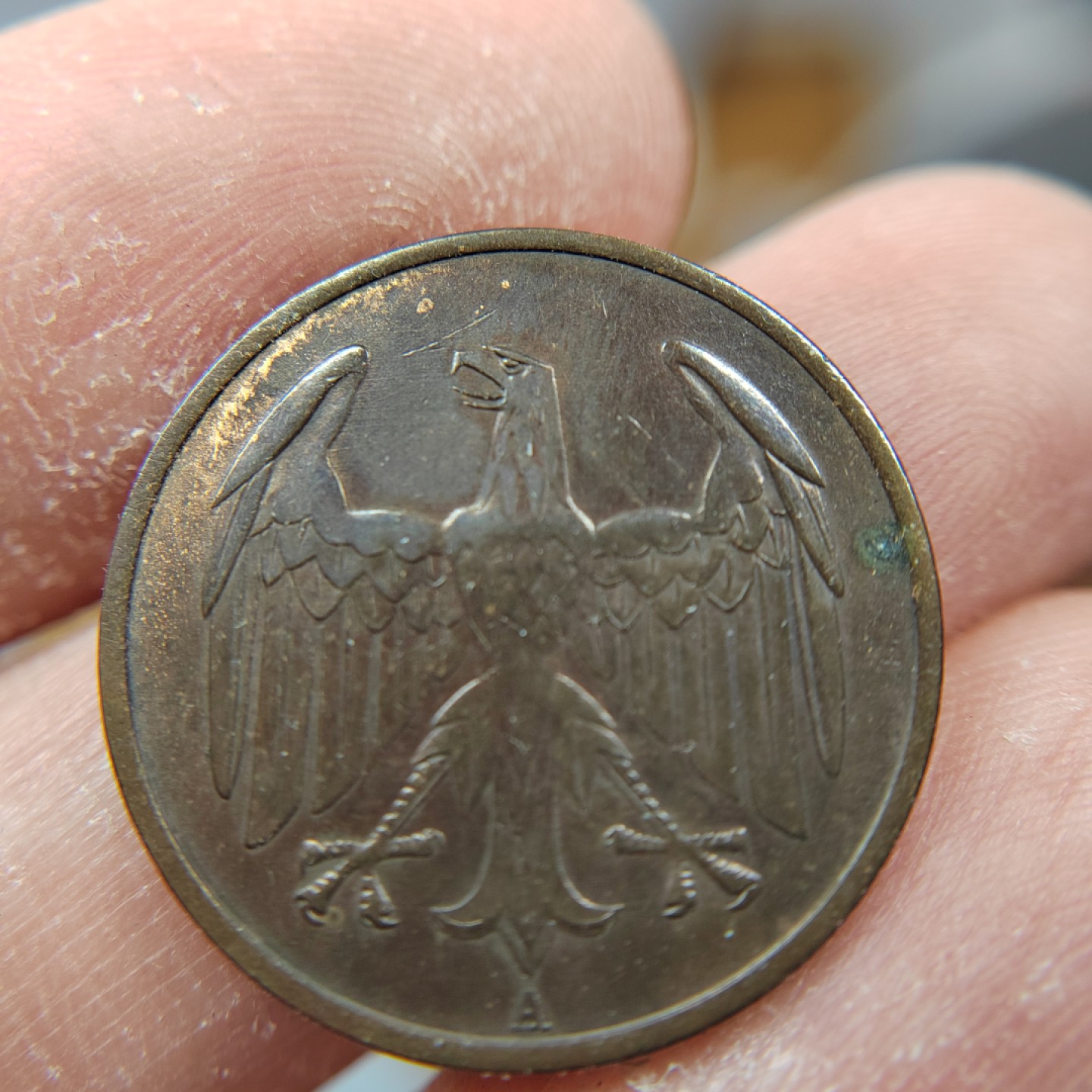 王之爱好～外国钱币 1932年，4芬尼，德国铜币