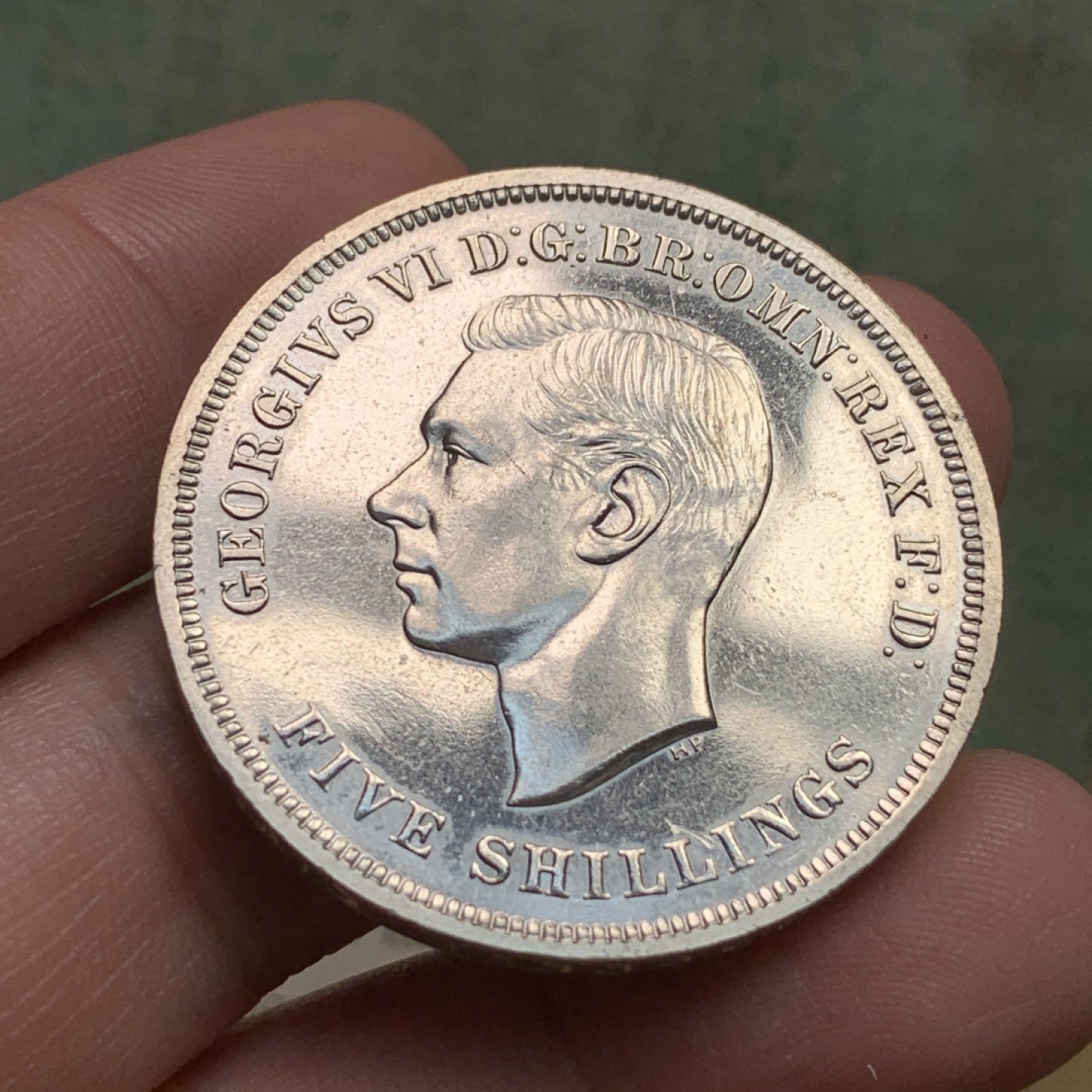 《竞宝斋》第112场-周日，周一 ，2场连拍（全场包邮） 英国 1951年 乔治六世 最后的马剑 克朗镍马剑 红盒带证书