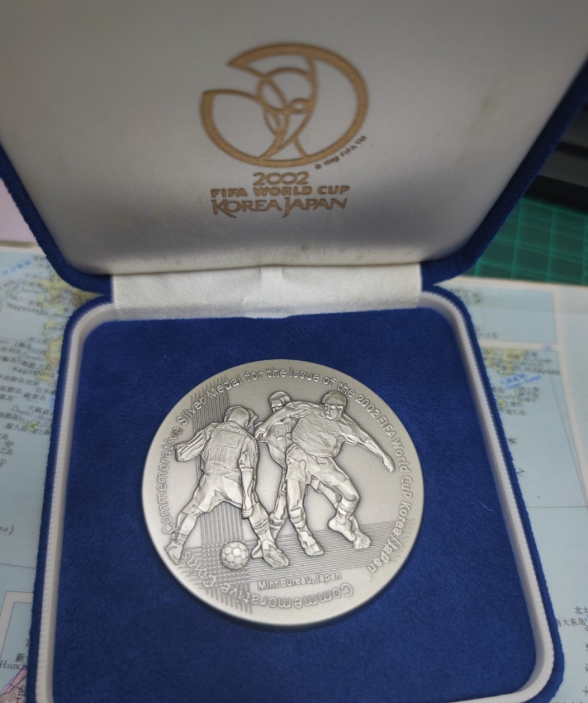 八角银章NGC章牌特卖会 2002日韩世博会银章133克 原盒带证