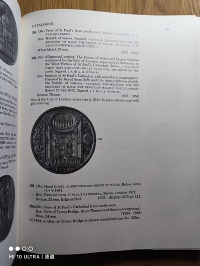 【德藏】世界币章目录书籍专场拍卖 英国19世纪建筑纪念章图录