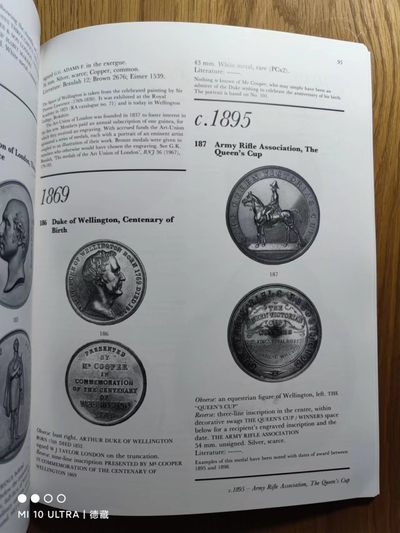 【德藏】世界币章目录书籍专场拍卖 英国威林顿公爵纪念章图录