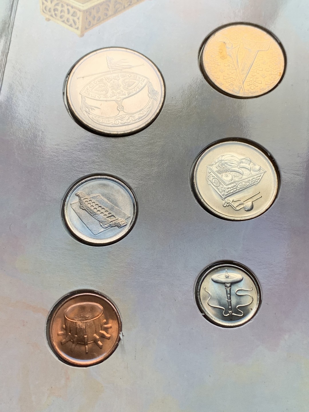 《竞宝斋》第112场-周日，周一 ，2场连拍（全场包邮） 马来西亚1990年清年份官方原装套币BU，稀见！克劳斯编号KM#MS5