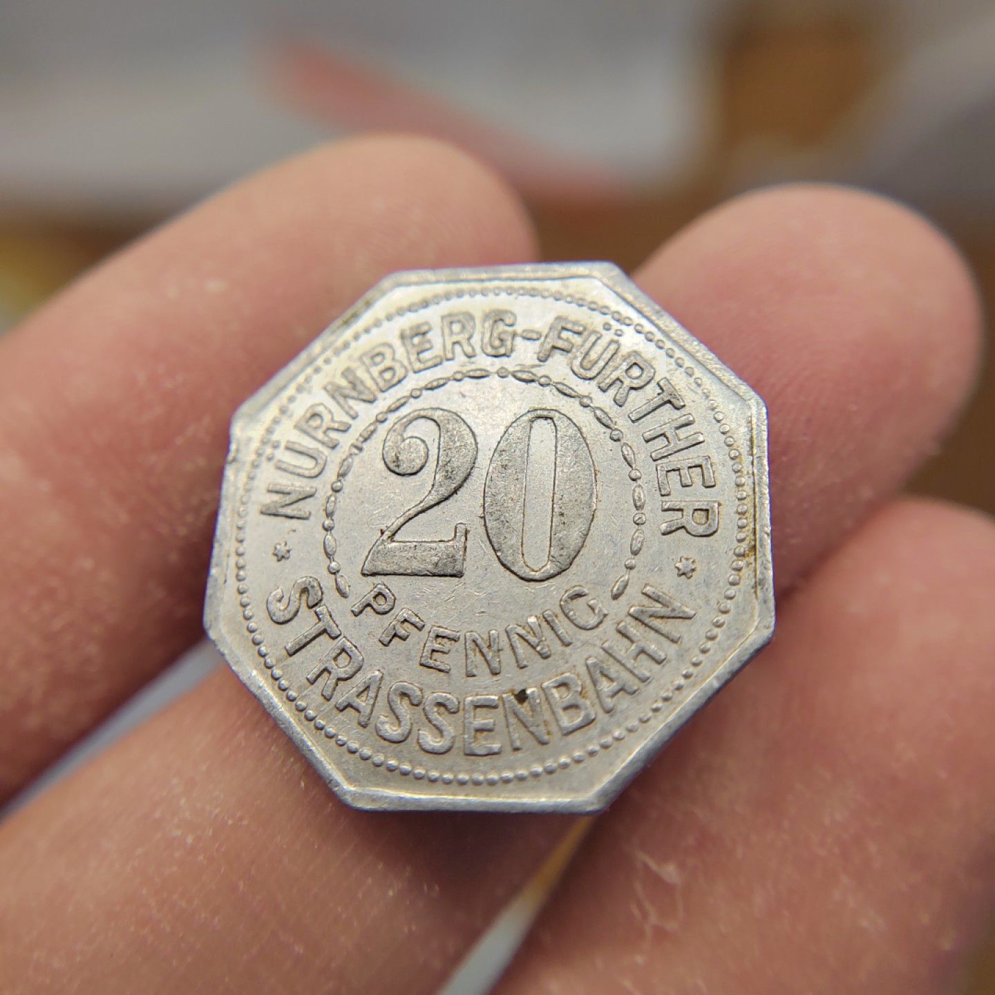 王之爱好～外国钱币 1921年，20芬尼，德国铝币