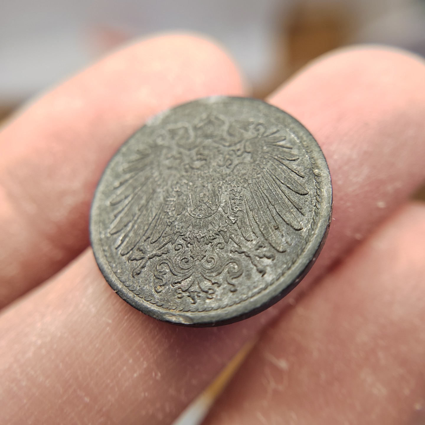 王之爱好～外国钱币 1921年，10芬尼，德国锌币