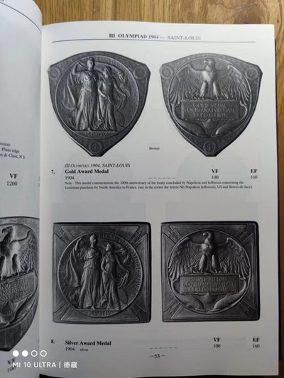 【德藏】世界币章目录书籍专场拍卖 奥林匹克运动会币章目录 公元前510-1994年