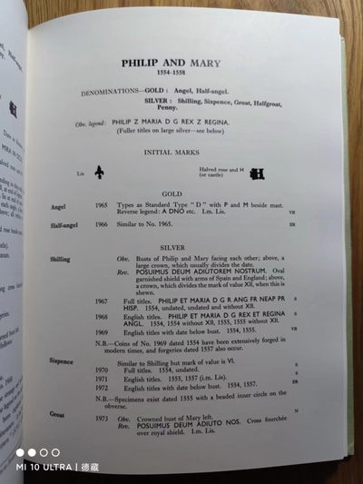 【德藏】世界币章目录书籍专场拍卖 英国打制币目录 1272-1662年