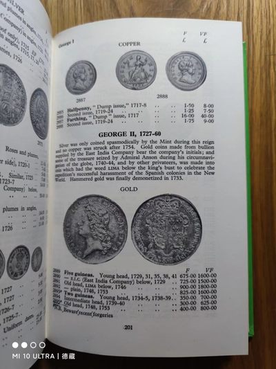 【德藏】世界币章目录书籍专场拍卖 英国钱币目录 1976年版