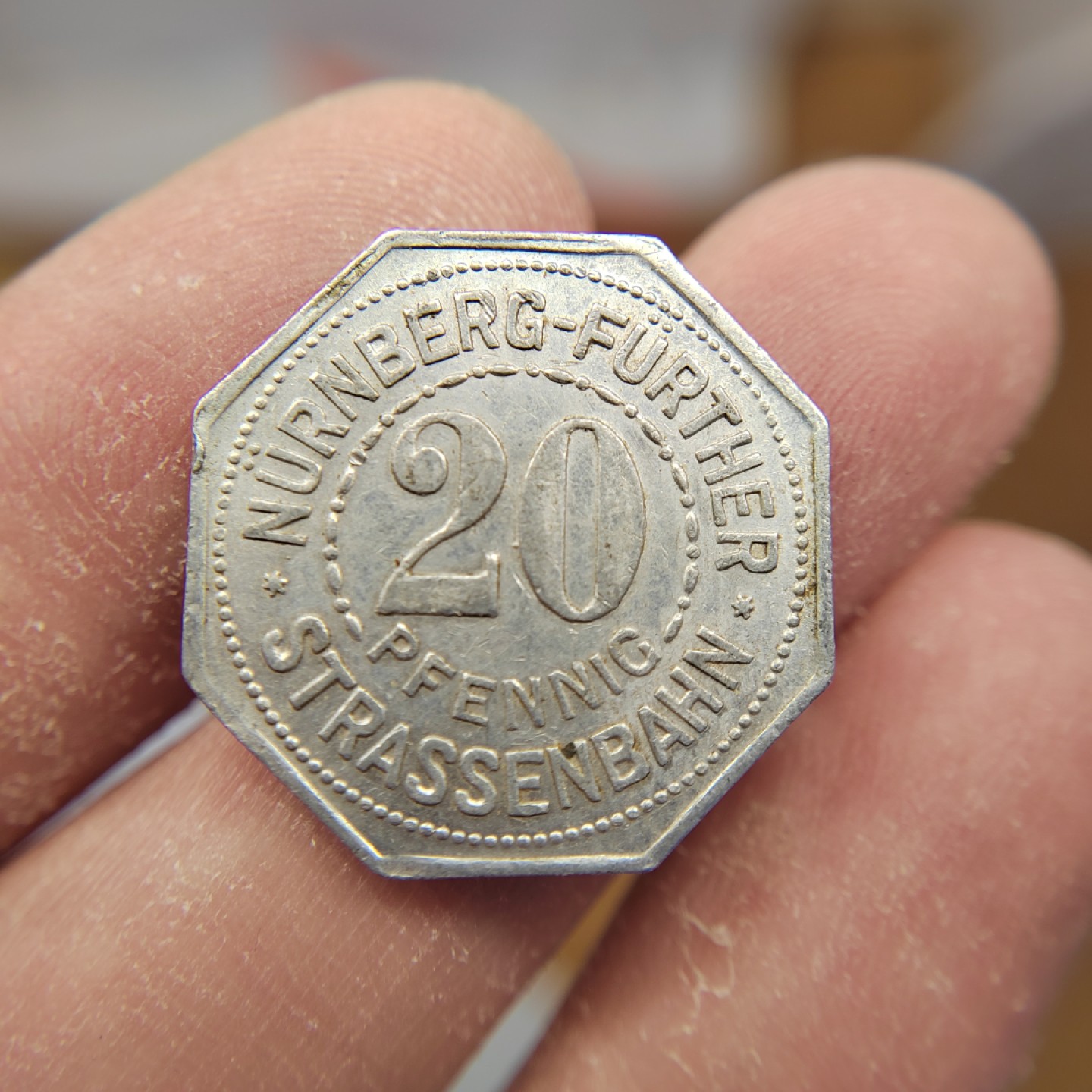 王之爱好～外国钱币 1921年，20芬尼，德国铝币