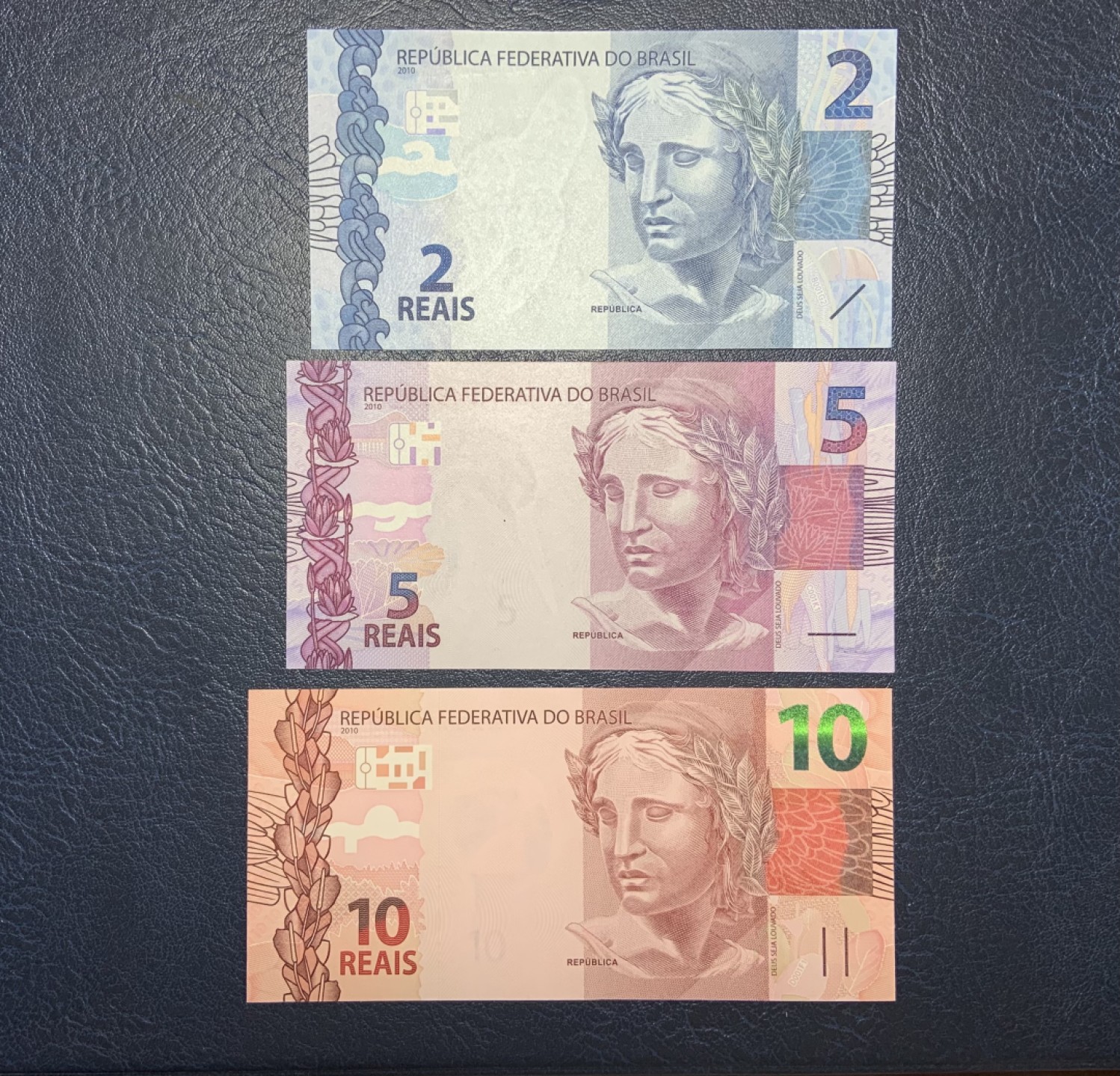 收藏联盟Quantum Auction 第204期拍卖 巴西2010年2_5_10雷亚尔首发冠小套 品相全新UNC 