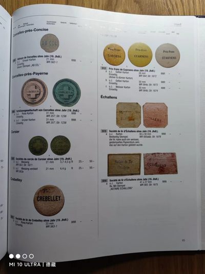 【德藏】世界币章目录书籍专场拍卖 瑞士射击节代用币章目录