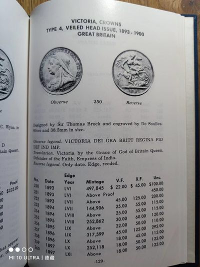 【德藏】世界币章目录书籍专场拍卖 英国克朗钱币目录