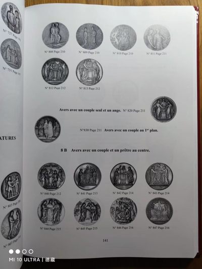 【德藏】世界币章目录书籍专场拍卖 法国结婚纪念章图录
