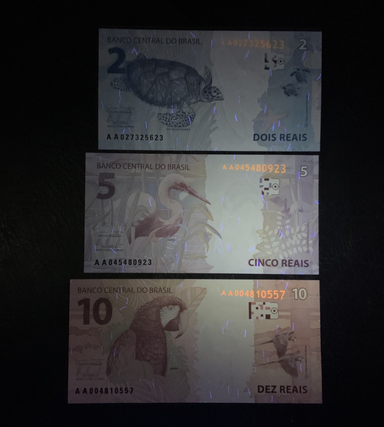 收藏联盟Quantum Auction 第204期拍卖 巴西2010年2_5_10雷亚尔首发冠小套 品相全新UNC 