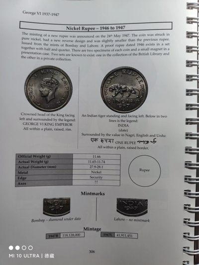 【德藏】世界币章目录书籍专场拍卖 印度钱币目录 1835-1947年