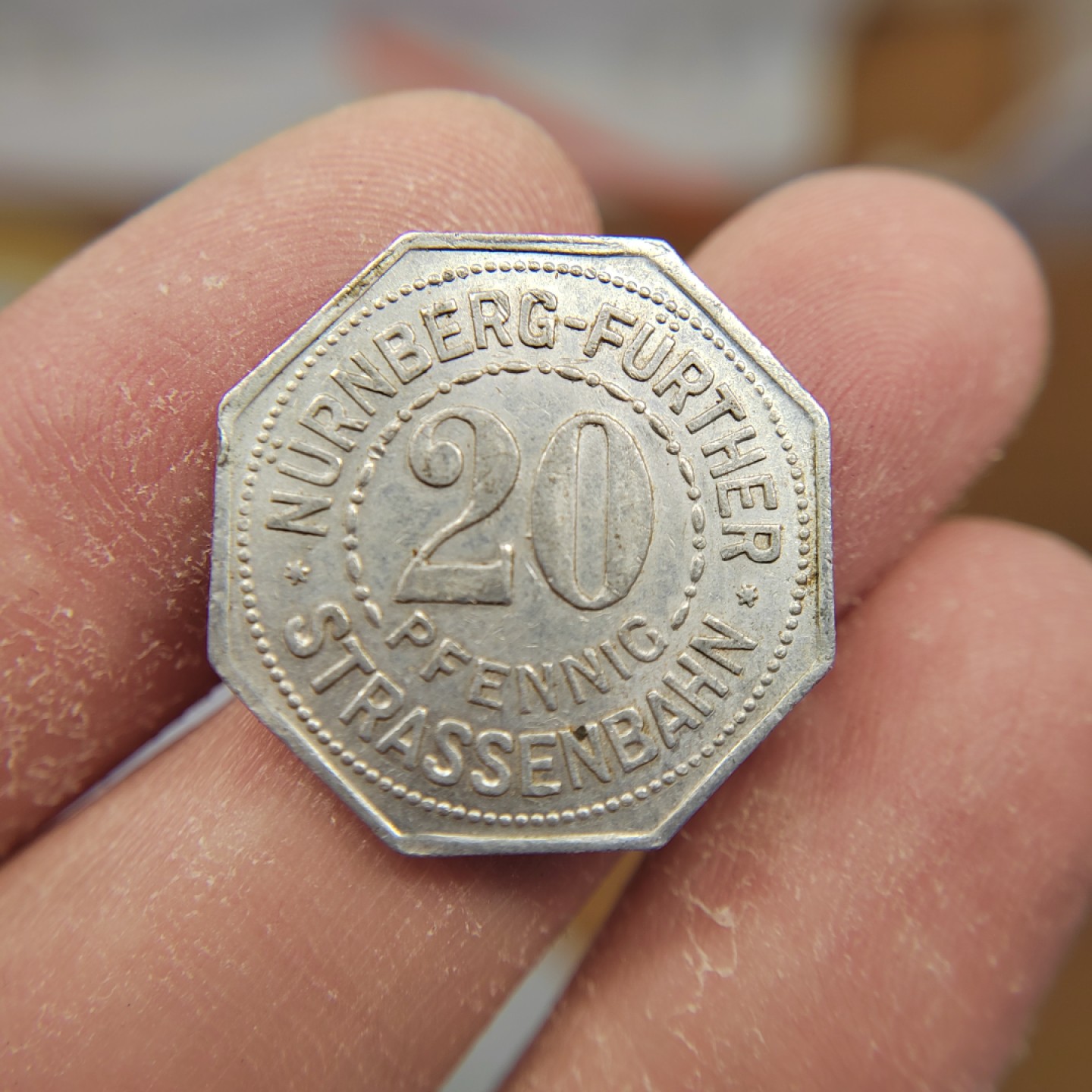 王之爱好～外国钱币 1921年，20芬尼，德国铝币