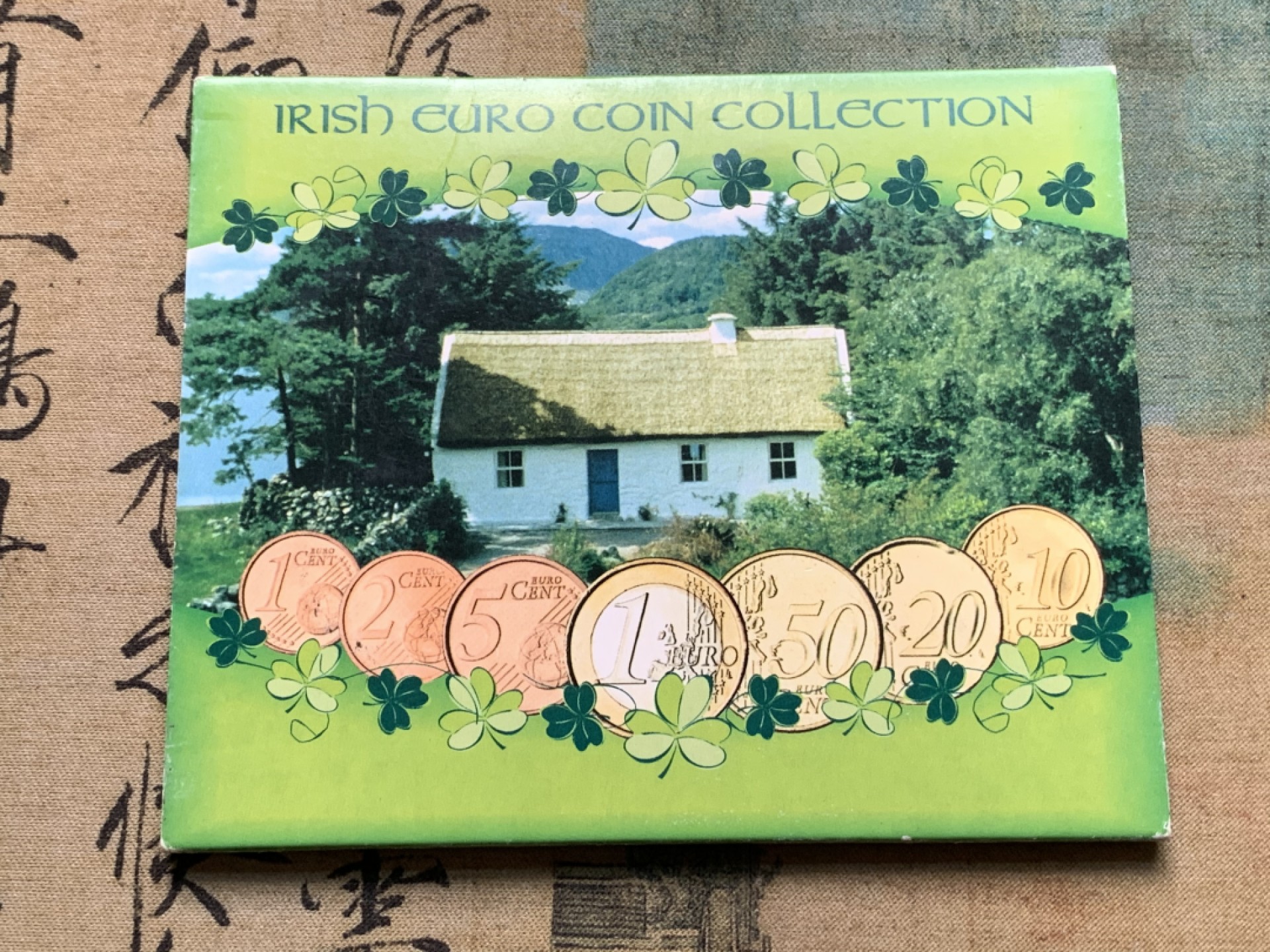 《竞宝斋》第112场-周日，周一 ，2场连拍（全场包邮） 爱尔兰 2002 欧元套币 （一套7枚）