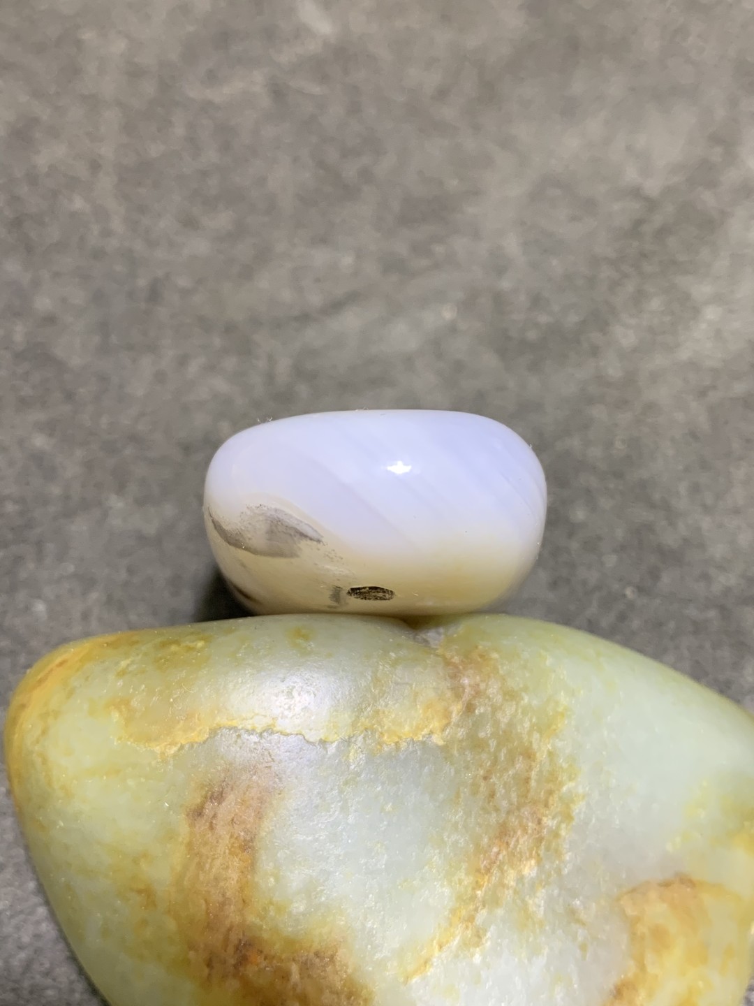 天然精美冰种千层纹海洋玉髓章料一方