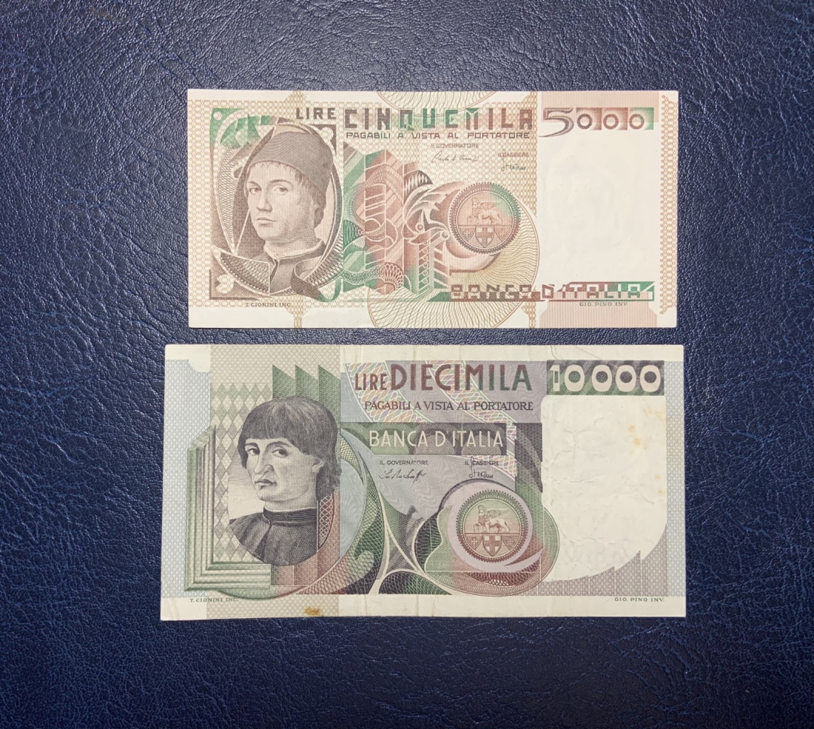 收藏联盟Quantum Auction 第204期拍卖 意大利1976-79年5000_10000里拉 非全新 品相如图