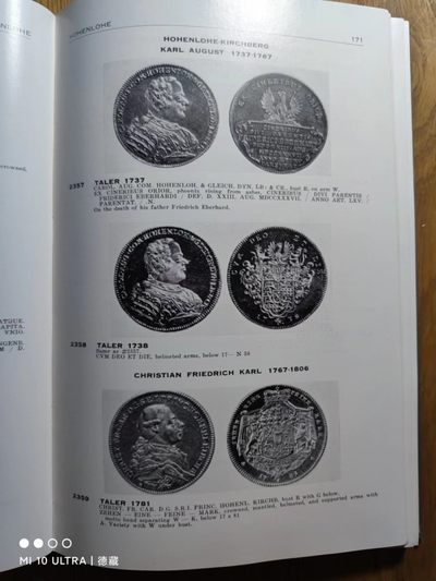 【德藏】世界币章目录书籍专场拍卖 达文波特 德国泰勒目录 1700-1800年