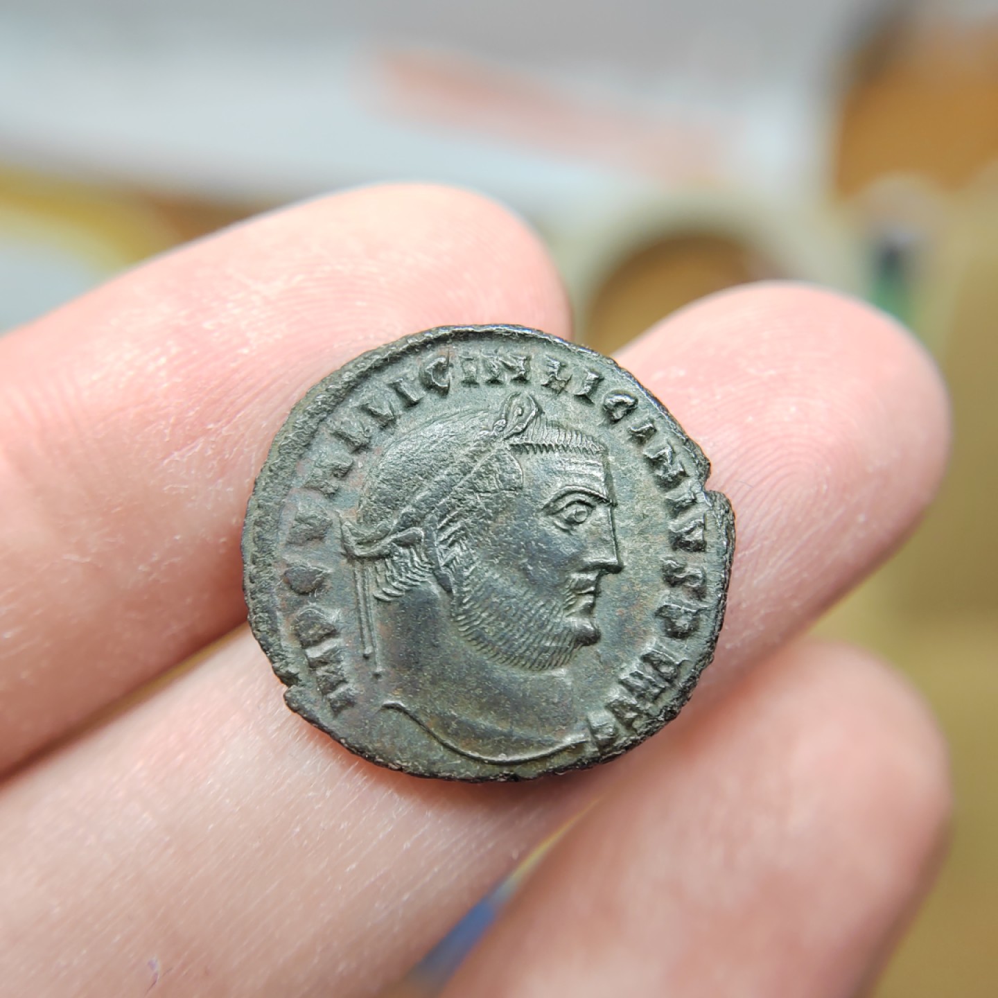王之爱好～外国钱币 古罗马帝国皇帝李锡尼一世铜币