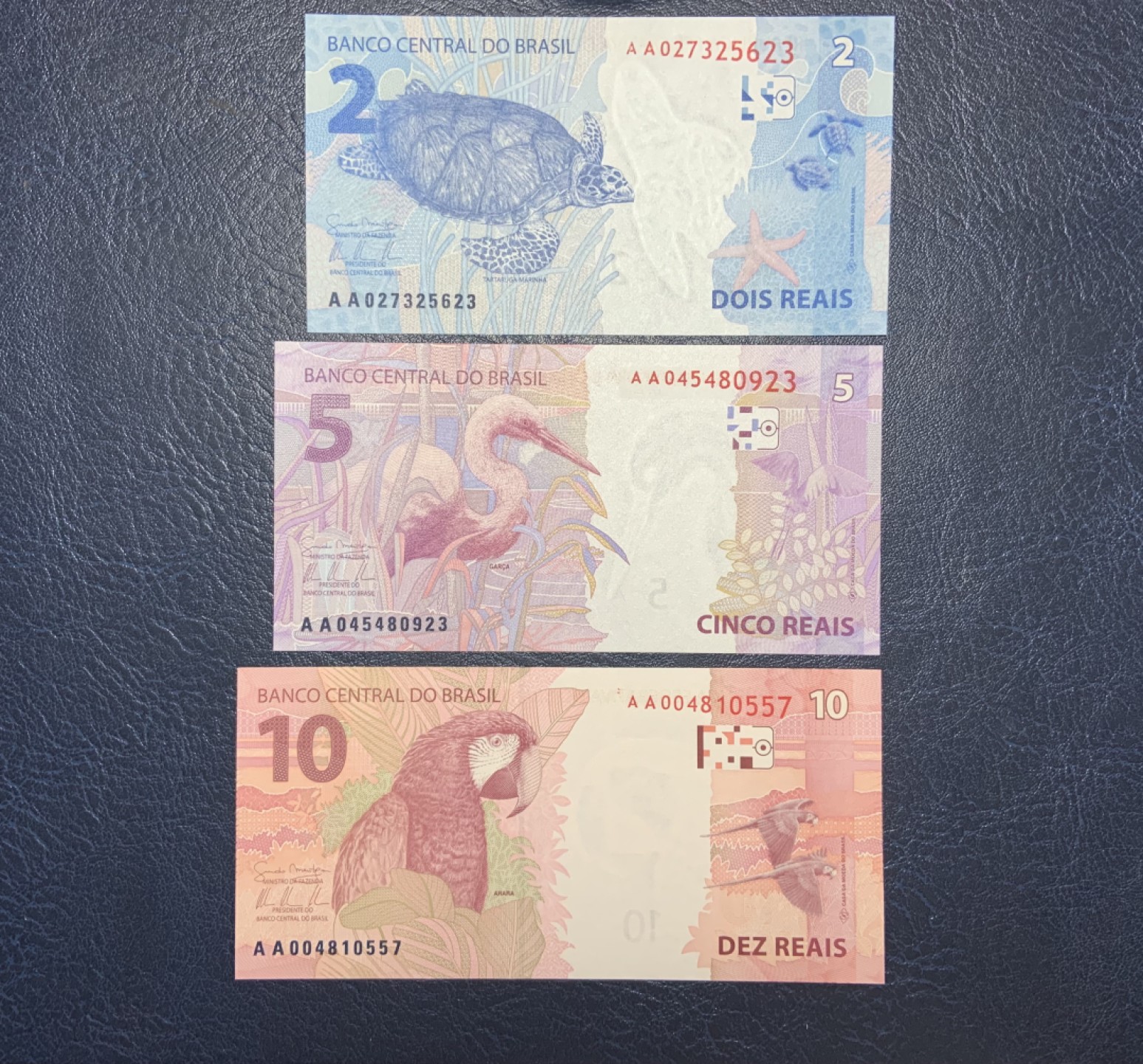 收藏联盟Quantum Auction 第204期拍卖 巴西2010年2_5_10雷亚尔首发冠小套 品相全新UNC 