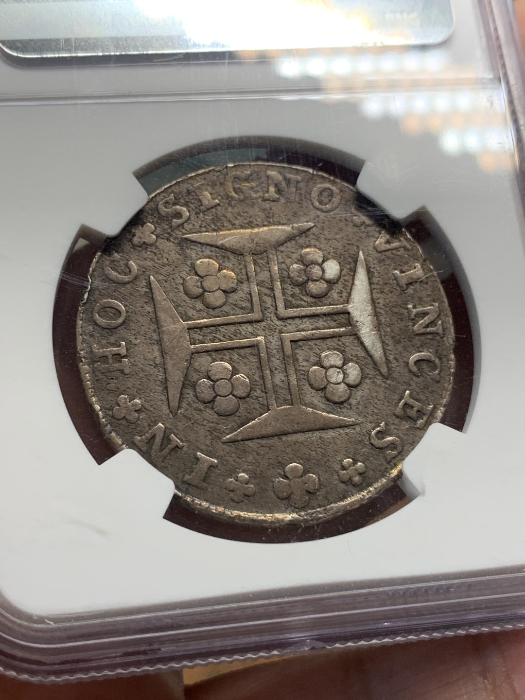 《竞宝斋》第112场-周日，周一 ，2场连拍（全场包邮） NGC-XF  葡萄牙  1815年 400R 银币 原味状态 少见品种